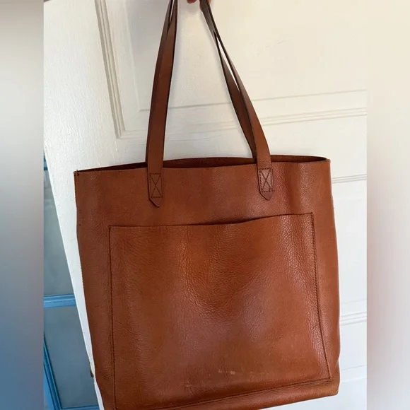 Madewell Medium Brown Leather Tote - Picture 5 of 5